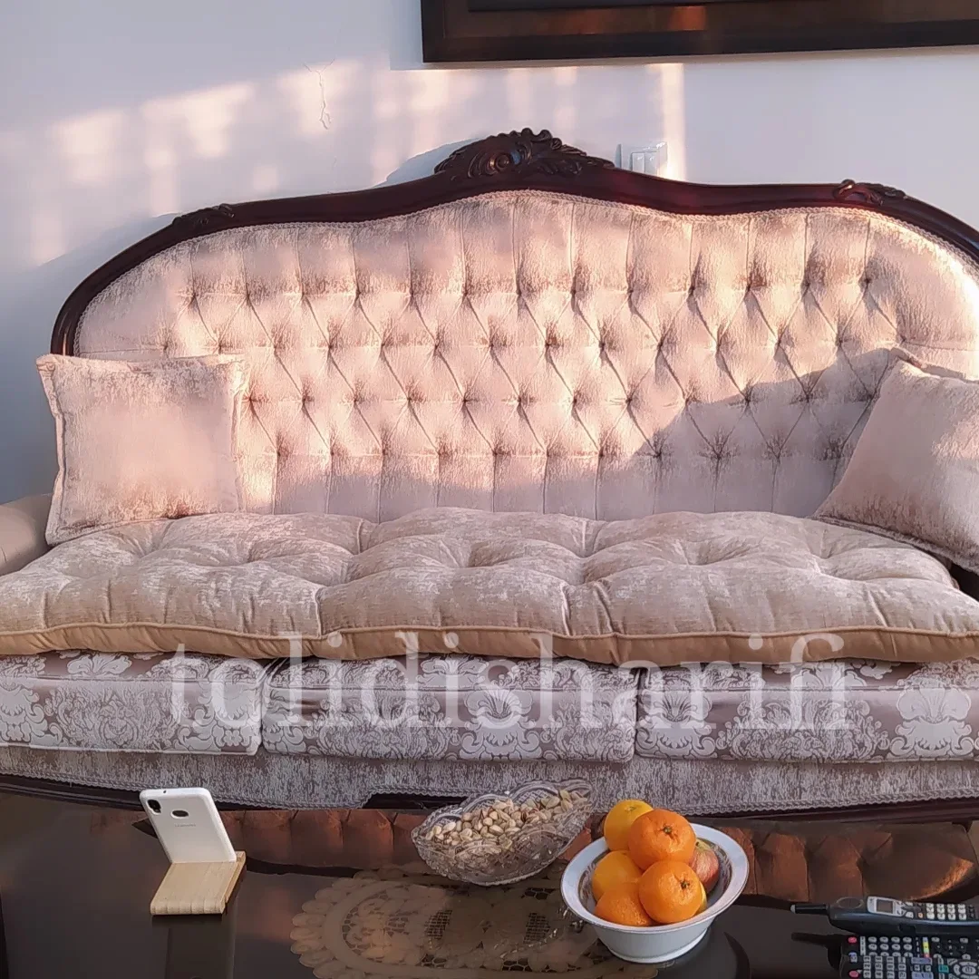 تشک مبل مغزی دوزی شده دو رنگ و دورو